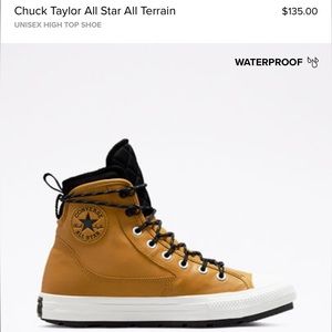 New in box chuck taylor all star terrain high top shoes